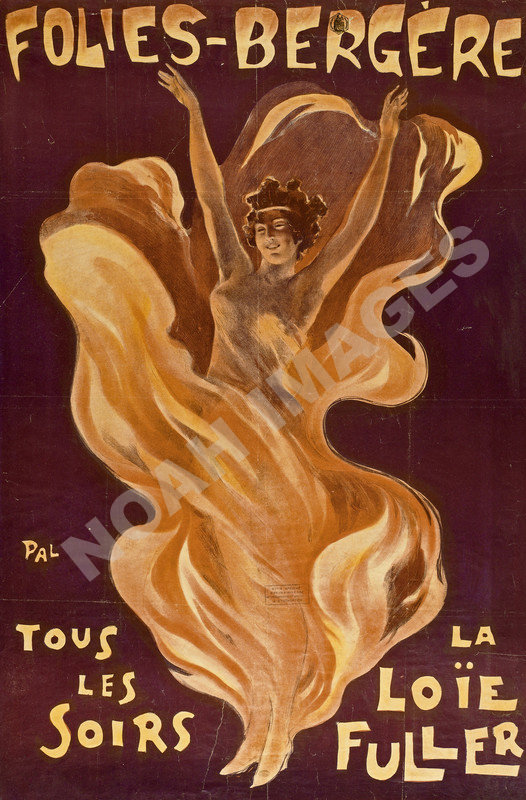 Folies Bergere La Loie Fuller Vintage Theater Cabaret Ad Poster Repro 16x24 Ebay