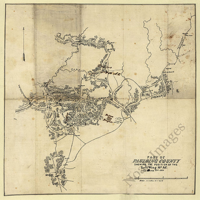 Road Map Of Paulding County Ga